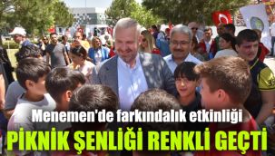 Menemen'de farkındalık etkinliği: Piknik şenliği renkli geçti