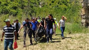 Serinlemek için girdiği barajda can verdi