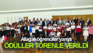 Yarışmalarda dereceye giren öğrenciler ödüllendirildi