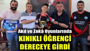 Akıl ve Zekâ Oyunlarında Kınıklı öğrenci dereceye girdi