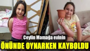 Ceylin Mamağa evinin önünde oynarken kayboldu