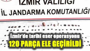 İzmir'de tarihi eser operasyonu: 120 parça ele geçirildi