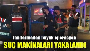 Jandarmadan büyük operasyon: Suç makinaları yakalandı