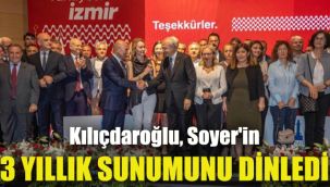 Kılıçdaroğlu, Soyer'in 3 yıllık sunumunu dinledi