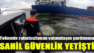 Teknede rahatsızlanan vatandaşın yardımına Sahil Güvenlik yetişti