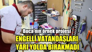 Buca'nın örnek projesi engelli vatandaşları yolda bırakmadı