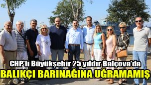 CHP'li Büyükşehir 25 yıldır Balçova Balıkçı Barınağı'na uğramamış