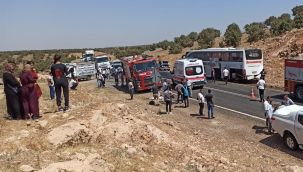 Şırnak'ta yolcu otobüsü ile otomobil çarpıştı