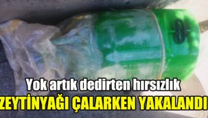 Yok artık dedirten hırsızlık: Zeytinyağı çalarken suçüstü yakalandı