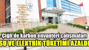 Çiğli’de karbon envanteri çalışmaları: Su ve elektrik tüketimi azaldı