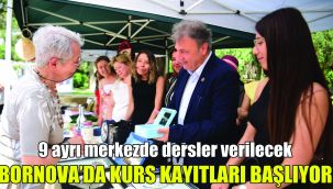 Bornova’da kurs kayıtları başlıyor:  9 ayrı merkezde dersler verilecek