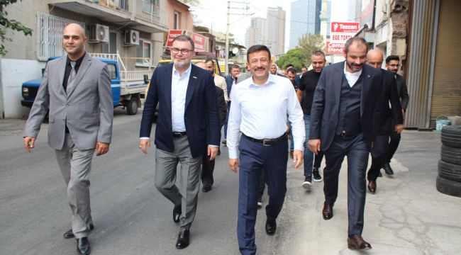 AK Parti'li Dağ ve Başkan Saygılı'dan Gıda Çarşısı çıkarması