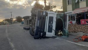 Devrilen pancar yüklü TIR'ın sahibi hayatını kaybetti