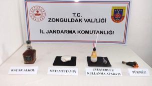 Zonguldak'ta uyuşturucu madde ve kaçak alkol ele geçirildi