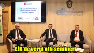 EİB'de vergi affı semineri