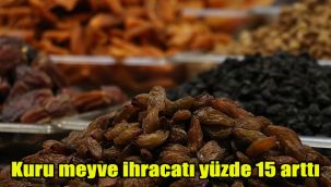 Kuru meyve ihracatı yüzde 15 arttı