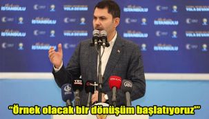 "Örnek olacak bir dönüşüm başlatıyoruz"