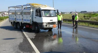 Antalya'da trafik kazası sonrası 'asit' paniği