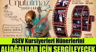 ASEV Kursiyerleri Hünerlerini Aliağalılar İçin Sergileyecek