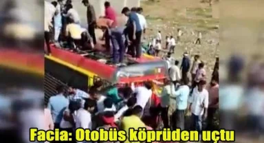 Facia: Otobüs köprüden uçtu