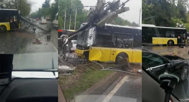 İETT otobüsü kaza yaptı: Faciadan dönüldü