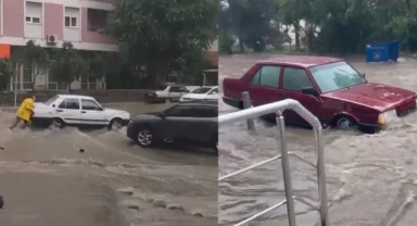 İzmir'i sağanak vurdu: Vatandaşlar zor anlar yaşadı