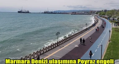 Marmara Denizi ulaşımına Poyraz engeli