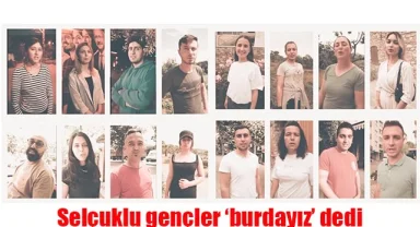 Selçuklu gençler 'burdayız' dedi