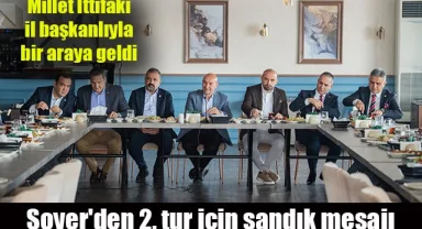 Soyer'den 2. tur için sandık mesajı