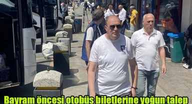 Bayram öncesi otobüs biletlerine yoğun talep