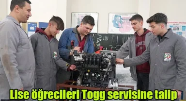 Lise öğrecileri Togg servisine talip