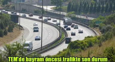 TEM'de bayram öncesi trafikte son durum