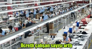 Ücretli çalışan sayısı arttı