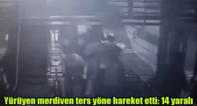 Yürüyen merdiven ters yöne hareket etti: 14 yaralı