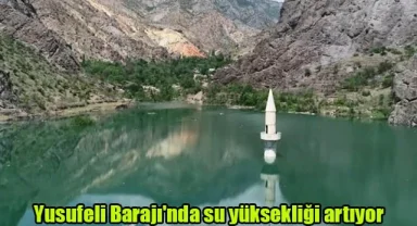 Yusufeli Barajı'nda su yüksekliği artıyor