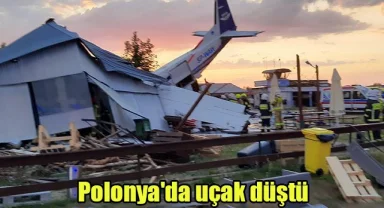 Polonya'da uçak düştü