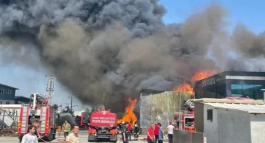 Uşak’ta tekstil fabrikasında yangın