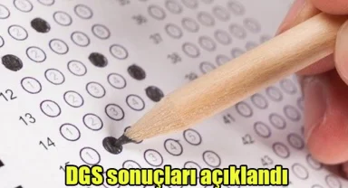 DGS sonuçları açıklandı