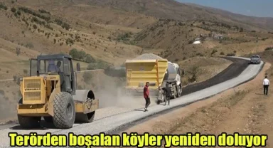 Terörden boşalan köyler yeniden doluyor