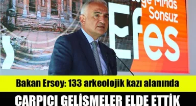 Bakan Ersoy: 133 arkeolojik kazı alanında çarpıcı gelişmeler elde ettik