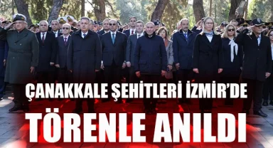 Çanakkale şehitleri İzmir'de törenle anıldı