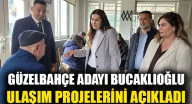 Güzelbahçe adayı Saime Bucaklıoğlu ulaşım projelerini açıkladı