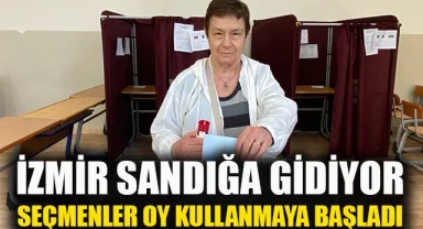 İzmir'de seçmenler oy kullanmaya başladı: İzmir sandığa gidiyor