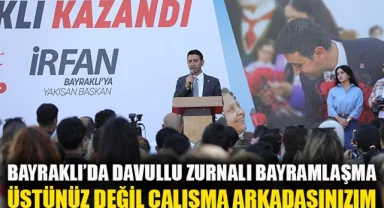 Bayraklı’da davullu zurnalı bayramlaşma