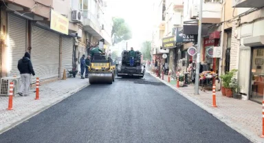 Yenilenen Konak: Asfalt ve kaldırım çalışmaları hız kesmiyor