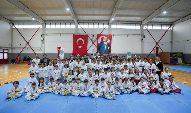 Gaziemir’in taekwondocuları kuşak heyecanı yaşadı