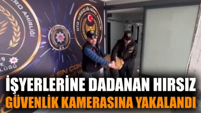 İş yerlerine dadanan eşya hırsızı kameralar sayesinde bulundu